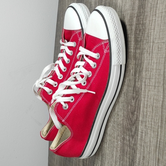 Converse Other - Converse red canvas sneakers